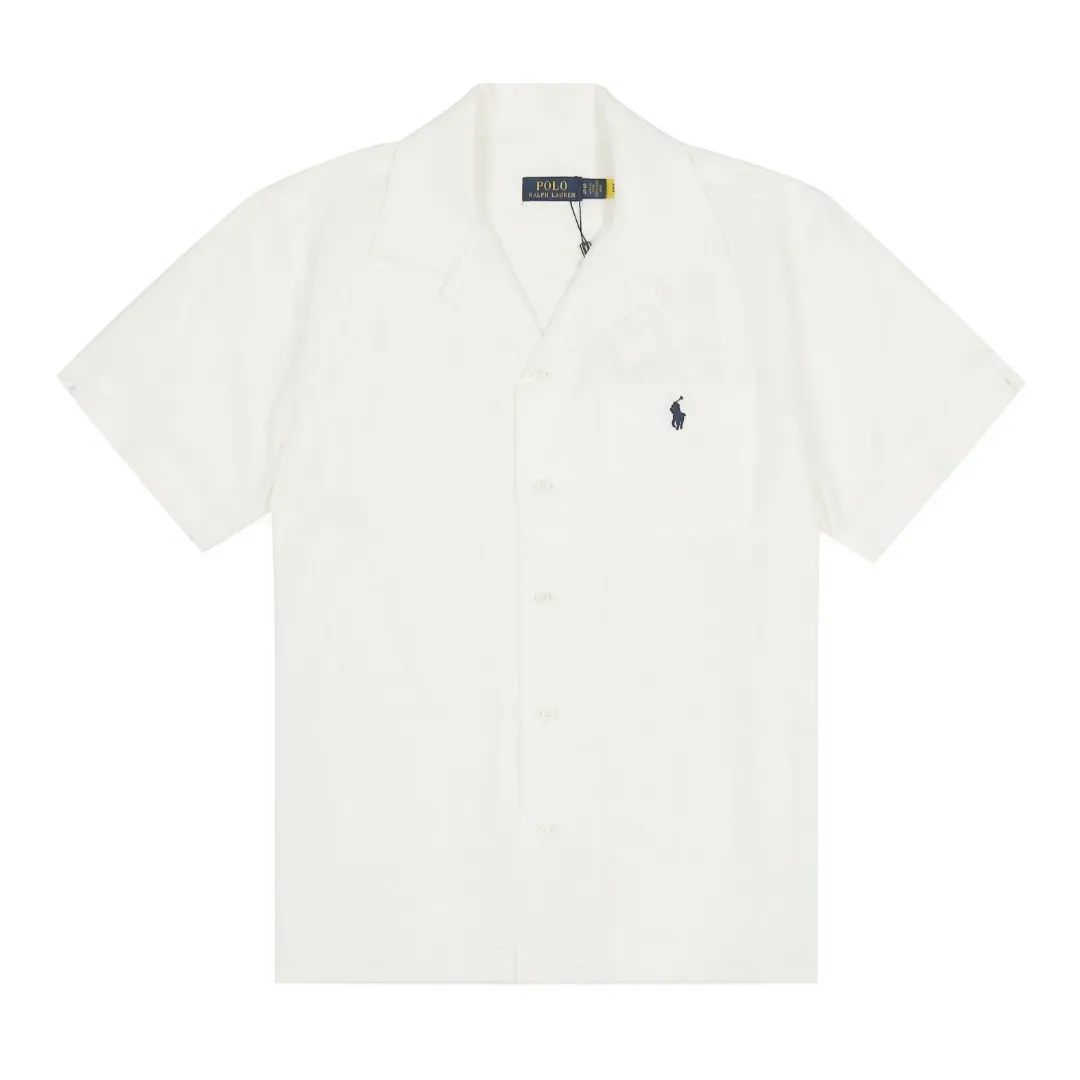 P230 White background picture [High-end quality] Style number: 25055# Color: Navy blue/off-white/ice blue/light pink/chicken yellow/khaki Size: S to XL - Ralph Lauren/Ralph Lauren 25SS Summer popular high-quality old money style Cuban collar pocket style short-sleeved linen couple shirt - originality restoration 95% cotton blended bamboo linen pre-car wash treatment tight and soft texture ✅ - 100% restored workmanship Complete professional shirt with embedded clips in bifurcated sleeves, top button earrings ✅ - Custom dyed original pearlescent white buttons with different sizes ✅ - Special shaped chiffon foil inside the collar door tube, which is not easy to deform and pull ✅ - Ralph Lauren/linen pocket style short-sleeved shirt. It is different from the classic style and has a niche style. It perfectly combines comfort and high-end. An indispensable piece in summer. It is both cool and textured. It is the king of ins style with every snap. It can be used for commuting and vacationing. There’s no pressure to switch between different styles, and the classics never go out of style.